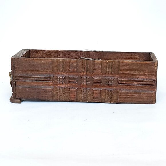 VINTAGE Sewing Machine Drawer OAK WOOD SINGER 30s 40s - Picture 4 of 7